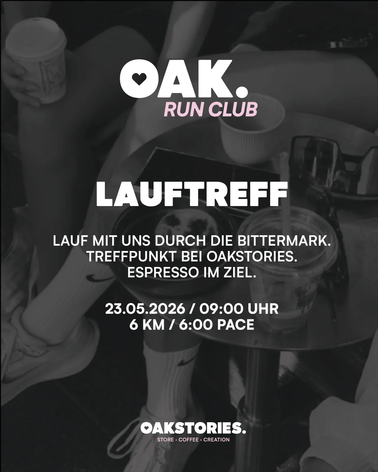 Flyer: Oak Running Club bei oakstories.