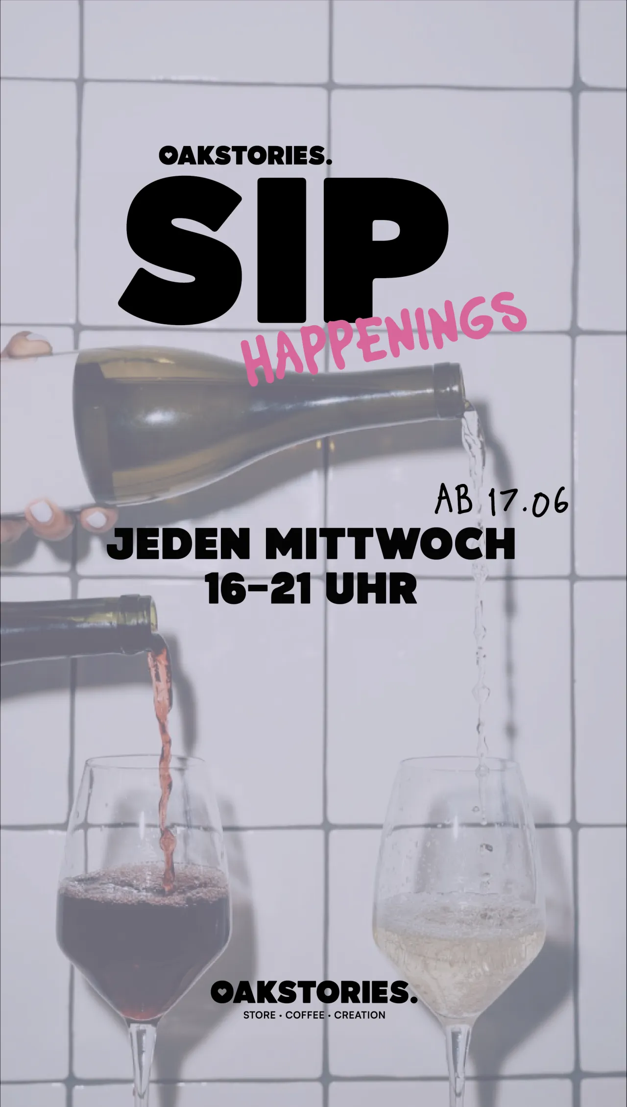Flyer: Sip Happening bei oakstories.
